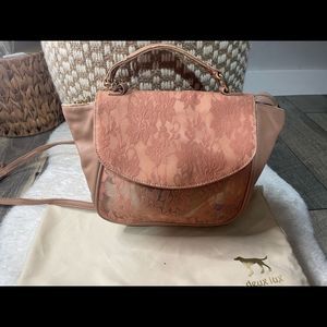 Deux Lux Lace Purse Handbag Crossbody Strap with Dust Bag